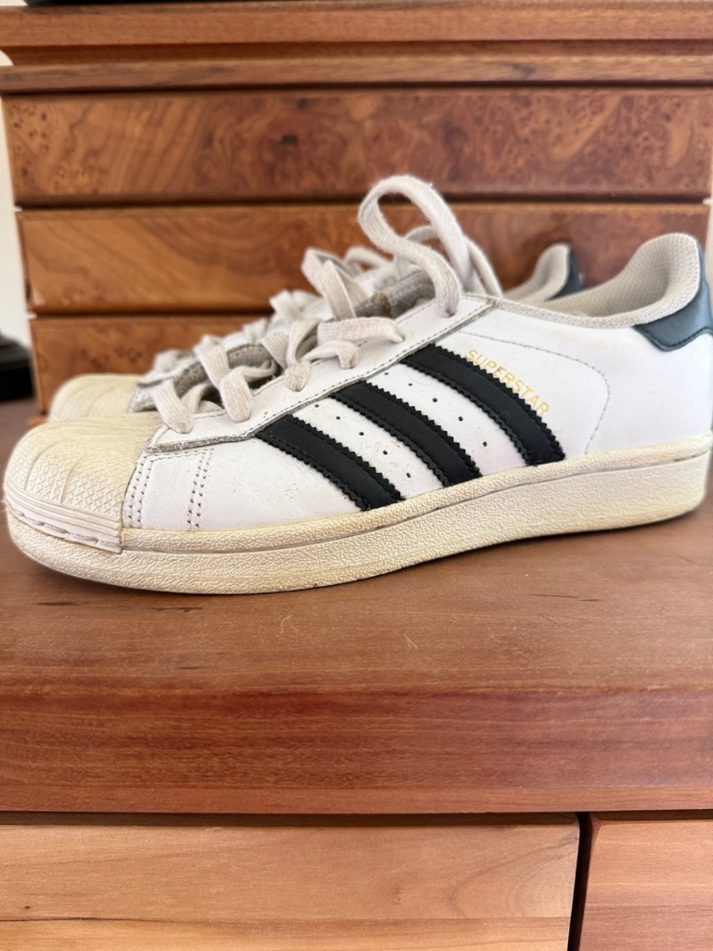 adidas Women's Superstar Sneakers in White and Black